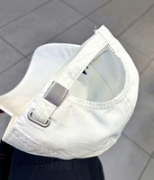 Casquette de baseball unisexe style coréen avec broderie grande lettre, visière incurvée réglable, protection solaire pour streetwear et activités de plein air printemps-été