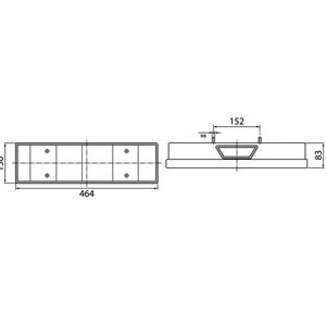 Luz Trasera OLSA/COBO con Soporte para Placa de Matrícula Stralis -EX A800200034 para Sistemas de Iluminación de Camiones - Product Image 4