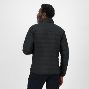 แจ็กเก็ตขนปลาปักเป้าฤดูหนาวสำหรับผู้ชายเสื้อบอมเบอร์ดีไซน์แบบมีฟองผ้าคลุมหน้า - Product Image 3