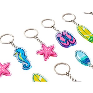 Porte-clés acrylique personnalisé Porte-clés imprimé transparent Idéal pour les souvenirs Promotions d'entreprise et cadeaux au meilleur prix - Product Image 1