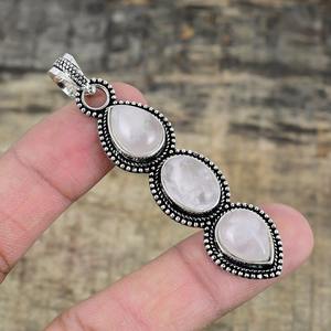 Bijoux pour femmes pendentif en argent style bohème bijoux en argent sterling 925 pierre de lune pierre précieuse tendance pendentif fait main cadeau pour - Product Image 3