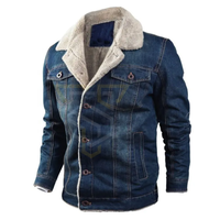 Veste en jean décontractée pour homme, best-seller, denim de qualité supérieure avec doublure en fourrure, légère, tendance, nouvelle arrivée pour l'hiver