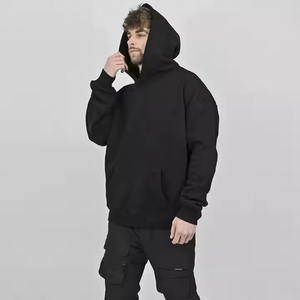 Pull en coton lourd 500 g/m² Vente en gros Sweat à capuche surdimensionné pour homme imprimé de luxe personnalisé pour l'hiver - Product Image 5