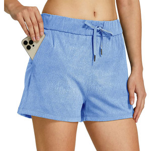 Shorts en coton respirants et à séchage rapide pour femmes, style décontracté, taille élastique, haute qualité, toutes saisons, vente en gros - Product Image 4