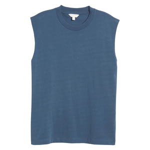 Mejor diseño sin mangas Fitness Gym Tank Top hombres alta calidad logotipo personalizado impresión lavado Venta caliente entrenamiento para correr - Product Image 5