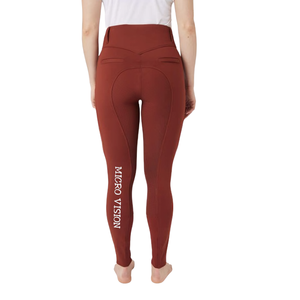 Venta al por mayor 2024 nuevos pantalones ecuestres de cintura alta para mujer asiento completo mid-season mallas para montar a caballo calidad certificada SGS - Product Image 4