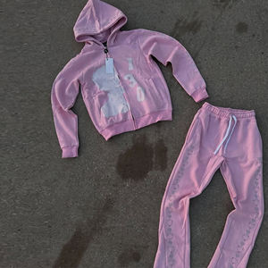 Vente en gros de pantalons de survêtement à capuche ensembles de jogging pantalons cargo survêtements unisexes ensemble de 2 pièces Amir survêtement confortable pour femmes - Product Image 4