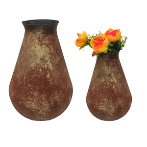 Vase à fleurs au sol en métal moderne fait à la main personnalisable pour la maison mariage nouveau Design avec revêtement en poudre finition cuivre patine fer - Product Image 5