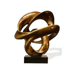 Figuritas de fundición de Arte de aluminio modernas Piezas de decoración escultórica únicas Diseño personalizado y logotipo aceptado - Product Image 4