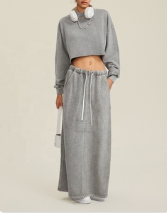 เสื้อกีฬาแขนยาวของผู้หญิงเสื้อโยคะเสื้อครอปคอกลมเสื้อครอปแขนยาว - Product Image 2