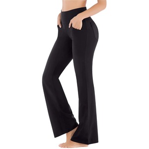 Women's <b>Pants</b> Solid Elegant Women's Bell Bottom <b>Pants</b> Palazzo <b>Lady</b> Flared Wide Leg <b>Pants</b> High Waist <b>Ladies</b> Career Sports - Product Image 3