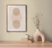 Papier peint floral moderne pour cuisine, fabriqué en Allemagne, rouleaux crème, vinyle non tissé, résistant à l'eau et à la lumière, usage hôtelier, 21,00
