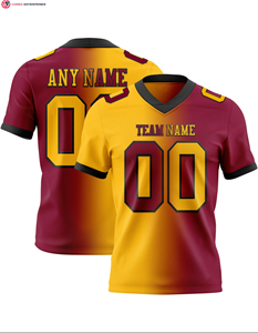 Maillot de football authentique dégradé tendance, personnalisé noir jaune-blanc, en maille 100 % polyester, séchage rapide, respirant, coupe courte - Product Image 5