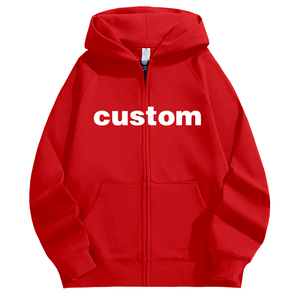 Venta al por mayor Oem Custom Plain Oversized Zip Up Hoodie,Custom High Quality Full Zip Up Hoodies Cotton - Product Image 4