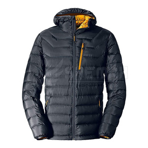 Men's Waterproof Puffer <b>Jacket</b> <b>with</b> <b>Fleece</b> <b>Lining</b> and Zipper Closure for Winter - Product Image 1