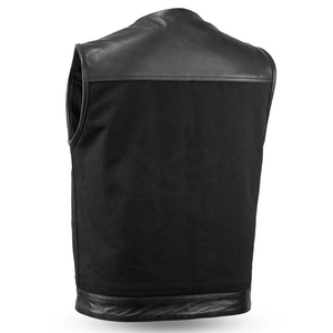 Gilet en cuir véritable pour homme, fermeture éclair, imperméable, respirant, poche 5 dimensions, vêtement d'extérieur de haute qualité pour femme - Product Image 6