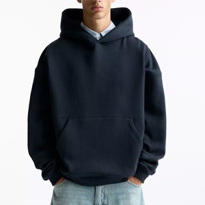 Sudaderas con capucha lavadas con ácido de piedra transpirable sin cuerda de alta calidad para hombres con cremallera completa Us Boxy 400 GSM Sudadera con capucha Designer Enzyme Wash - Product Image 1