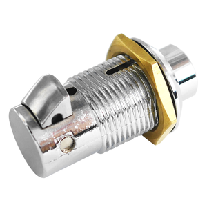 Serrure à pousser pour fermeture, alliage de zinc avec cylindre de serrure tubulaire chromé de 60 mm, cylindre de serrure en zinc plaqué, TW 2 clés ABA Sarkarlock 60 mm - Product Image 5