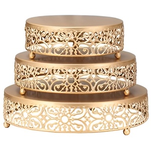 Low Price Modern Metal <b>Cake</b> <b>Stand</b> <b>with</b> Enamel Finishing <b>With</b> Decorative Dome Shape <b>Lid</b> Perfect for Wedding & Christmas <b>Cakes</b> - Product Image 3