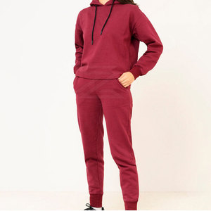 Wholesale Men Winter Hooded Solid Tracksuit <b>Sets</b> Customize Fashion Workout Running Polyester Cotton Breathable Quick Dry - Product Image 2