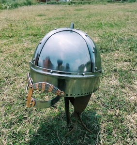 Casco de vikingo medieval personalizable DIY con estilo, hoja de acero de alto carbono, mango de acero inoxidable, disfraz griego portátil de cuero - Product Image 5