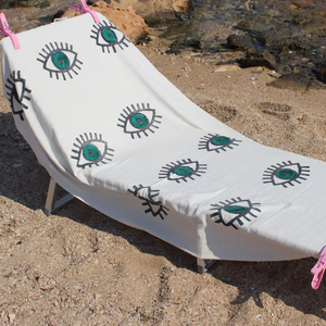 Toalla de Playa Turca Uraz Otantic, Tamaño Grande, de Algodón Peshtemal, Ecológica, con Diseño Floral, Suave y de Secado Rápido, para Mujeres, Hombres y el Hogar - Product Image 1