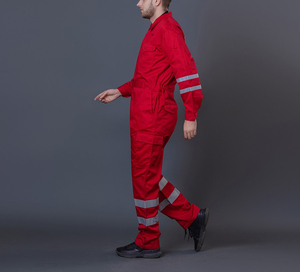 Vêtements de travail uniformes de lutte contre les incendies de gaz de pétrole avec logo personnalisé OEM Combinaison résistante au feu uniforme de sécurité ignifuge réfléchissant - Product Image 3