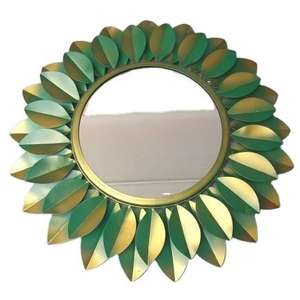 Espejo de pared decorativo de hoja 3D, diseño de lujo multifuncional, agrega estilo elegante y profundidad a las decoraciones de pared modernas para el hogar - Product Image 1