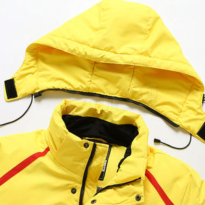 Men's Breathable Hooded <b>Ski</b> and <b>Snowboarding</b> Jacket Waterproof Winter Insulated Climber Coat - Product Image 2