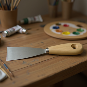 Spatule de peintre en bois poli, ovale plate de 30 mm de large, catégorie de produits : pinceaux à peinture - Product Image 3