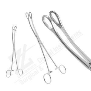 Fórceps básicos Foerster de 20 cm con mordazas dentadas rectas, instrumentos quirúrgicos de acero inoxidable de alta calidad operados manualmente - Product Image 1