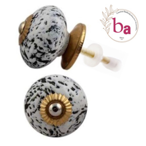 Distressed Ceramic Knobs <b>Antique</b> Brass Drawer Cabinet Handle Pulls for Kitchen Bedroom Dresser Outdoor Hotel-CK 582 - Product Image 1