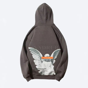 Marca privada Suministro directo de fábrica Hombres Sudaderas con capucha impresas Diseño personalizado Cómodos básicos Sudaderas con capucha impresas - Product Image 2