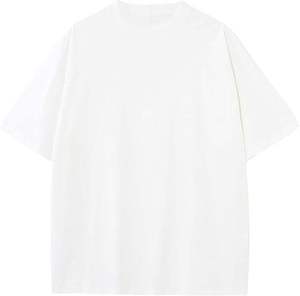 Camiseta lisa en blanco de alta calidad Unisex Color sólido Logotipo personalizado Alta calidad 100% algodón Camiseta de manga corta de gran tamaño - Product Image 5