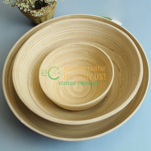 Bol en bambou organique en bambou de cuvette d'aspiration/bol en bambou de bébé pour l'usage à la maison, hôtel, mariage,… Depuis Eco2go Vietnam - Product Image 3