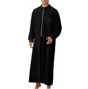 Ropa Islámica al Por Mayor, Thobe para Hombre, Transpirable, de Buena Calidad, Nueva Moda, Thobes Tradicionales para Musulmanes - Product Image 5