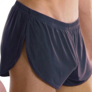 Ropa de dormir suelta y cómoda para hombre, calzoncillos tipo bóxer, pijama, ropa interior con abertura lateral, calzoncillos cortos, tronco Sexy - Product Image 2