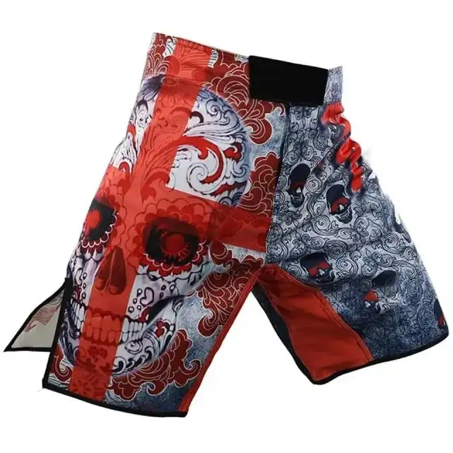 Customized Pattern Printed Wholesale Price MMA Shorts In Stock OEM & ODM Service Professional Fight Wear Shorts