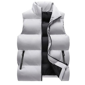Hot Sale zipper pocket <b>women</b> men's vests & <b>waistcoats</b> 100% polyester/nylon sleeveless jacket custom logo puffer vest for winter - Product Image 4