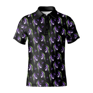 เสื้อโปโลผู้ชายสำหรับกอล์ฟ แบบสั่งซื้อจำนวนมาก ผ้าระบายอากาศ ซับเหงื่อ ทรงแอธเลติก แขนสั้น สำหรับชุดกอล์ฟ - Product Image 4