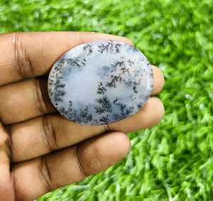 Haute Qualité Taille Personnalisée Dendrite Naturelle Opale Cristal Pierre Blanc Noir Polonais pour Bijoux et Guérison Meilleur Prix - Product Image 3