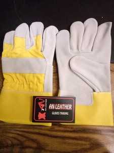 ถุงมือหนังวัวแบบแยกไหล่ถุงมือถุงมือถุงมือนิรภัยแบบแคนาดาอุปกรณ์ป้องกันส่วนบุคคล - Product Image 5