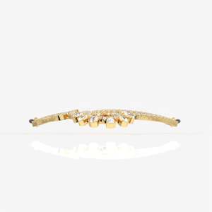 Mangalsutra de Oro de 18K para Mujer con Diamantes Moissanite Redondos y en Forma de Pera, Joyería Elegante con Gemas Simuladas 100% Naturales - Product Image 3
