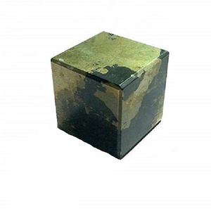 Cubo de piedras preciosas de pirita, cristal de Geometría Sagrada, piedra Reiki curativa, propiedades geométricas, al por mayor - Product Image 1
