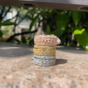 Anillos de plata de ley fina Unisex a los mejores precios estilo hip-hop chapado en oro completamente helado con diamante de moissanita VVS para bodas - Product Image 4