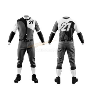 Uniforme de Béisbol de Malla Transpirable y Ligero, Personalizado con Impresión por Transferencia de Calor, Ropa Deportiva de Equipo de Alta Calidad, Servicio OEM ODM - Product Image 1