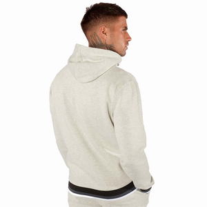Sudaderas con capucha de algodón extragrandes personalizadas para hombre con estampado de logotipo moderno y detalles de tejido premium para ropa urbana - Product Image 2