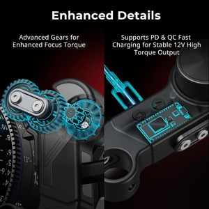 Smallrig không dây theo tập trung Kit (Lite) với tay quay điều khiển & nhận động cơ, A/B dừng & 15mm que kẹp, nhỏ gọn - Product Image 6