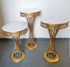 Vaisselle en bois massif de couleur noire Décoration de gâteau Support à 2 niveaux Forme ronde Mariage et événements Support à dessert de grande taille - Product Image 5