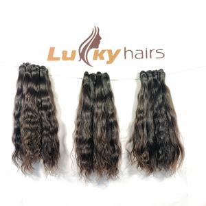 100% paquets de cheveux humains vierges indiens bruts pas cher tissage vague d'eau profonde Styles Extensions droites non transformées - Product Image 2
